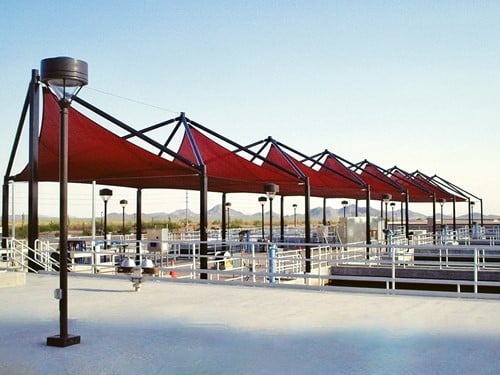 water treatment shade